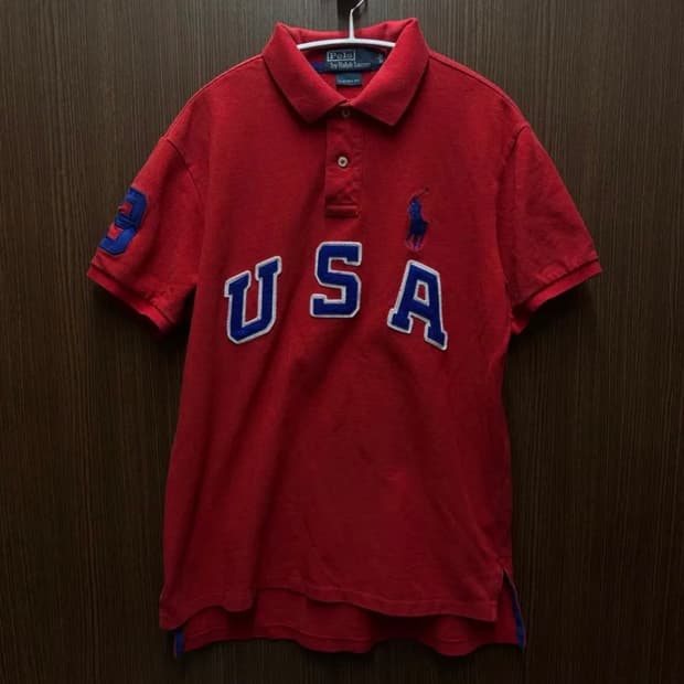 폴로 빅포니 카라티 레드 L