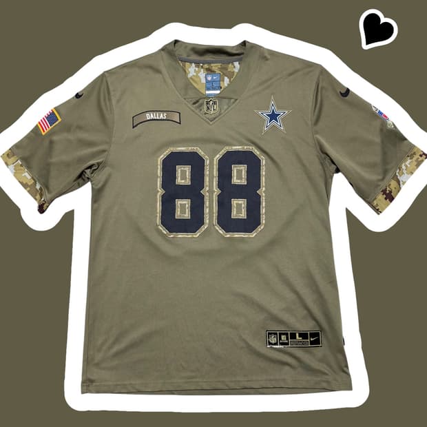  나이키 NFL 댈러스 카우보이스 88 LAMB 풋볼 져지 반팔 져지