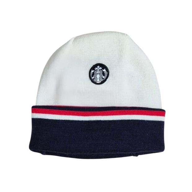 휠라 스타벅스 리버시블 비니