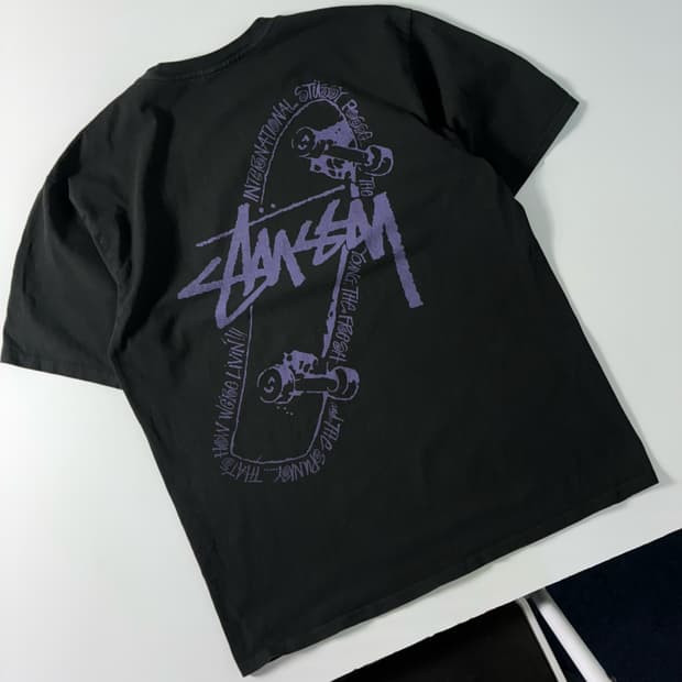 Stussy 스투시 스케이트 파시 피그먼트 다이드 반팔티