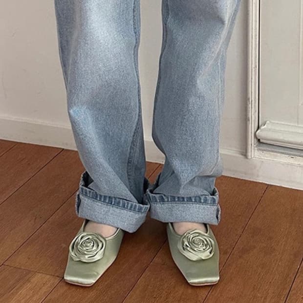 Rose flat shoes