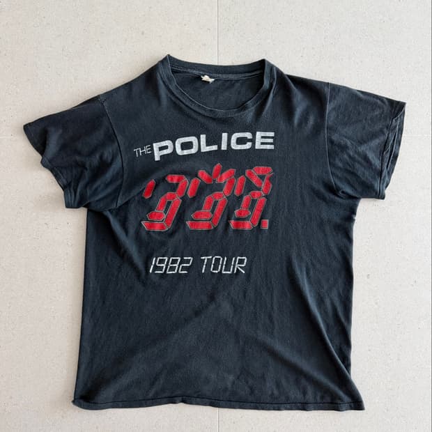 더 폴리스 1982 투어 티셔츠