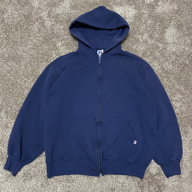 90s russell athletic hoodie zip 러셀