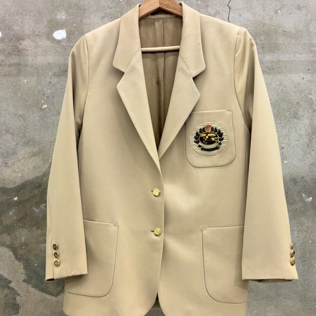 Burberry 버버리 베이지 울 싱글 자켓