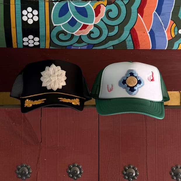 Handmade dancheong trucker cap