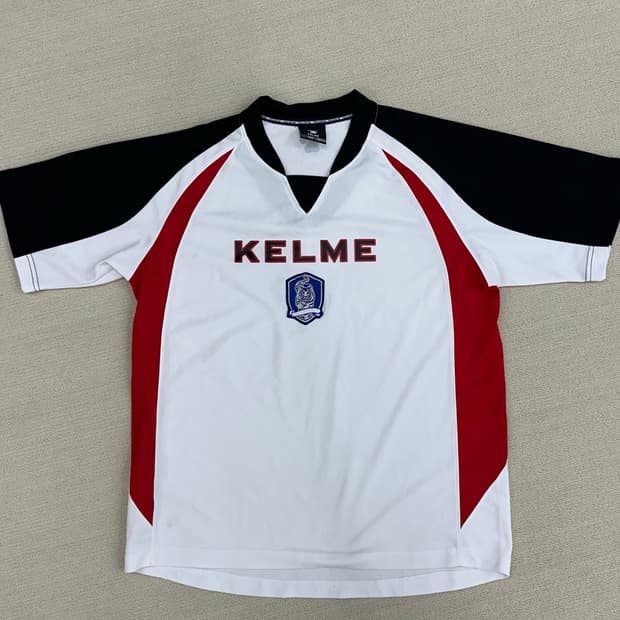 켈미 축구 유니폼 100(XL) 화이트/블랙/레드