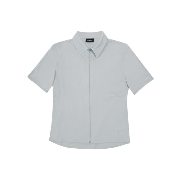 [새상품]지초이 컴포트 25-002 ZIP SHIRT 반팔 셔츠 그레이
