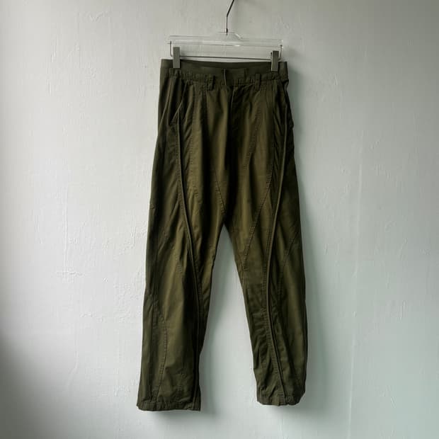 블루마블 카키 모토 팬츠