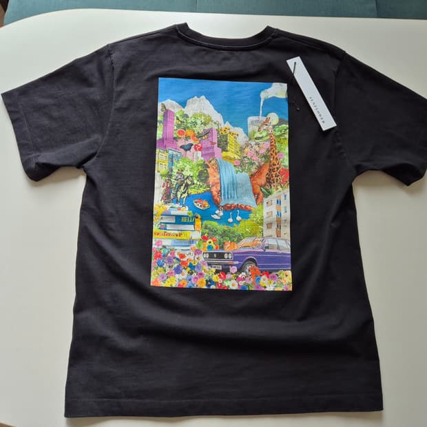 선플라워 헤비 콜라주 티셔츠