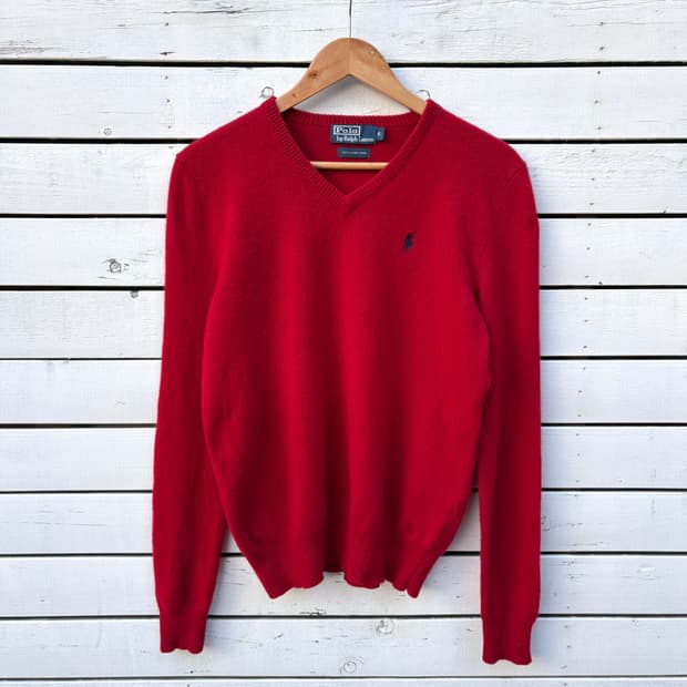Polo 폴로 울 브이넥 니트