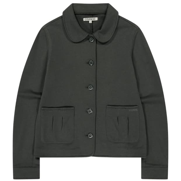 새상품 코이세이오 코지 스웻 자켓 차콜 2사이즈