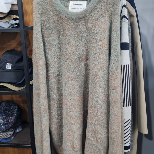 nomanual)) 노메뉴얼 남녀공용 hairy knit 105~110