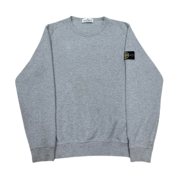 스톤아일랜드 주니어 와펜 패치 맨투맨 그레이 12Y