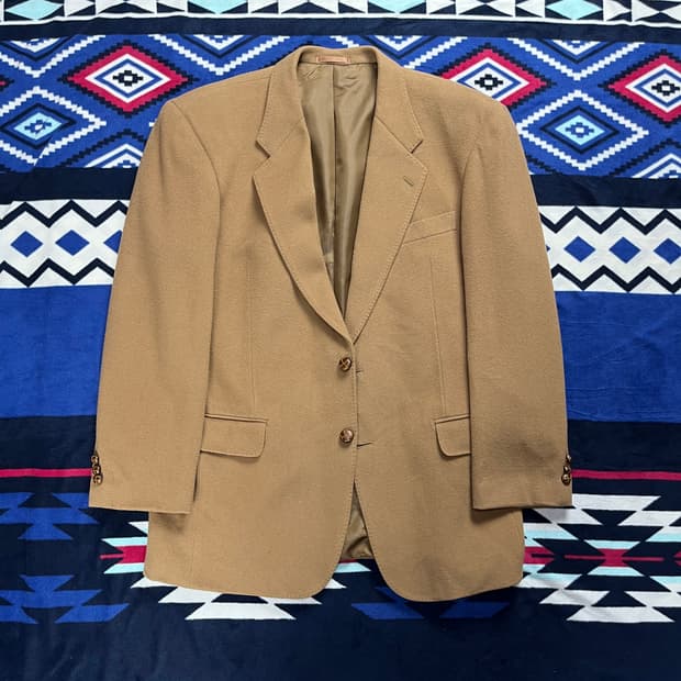 캐시미어 울 혼방 빈티지 수트 자켓(실측확인)