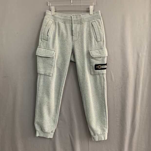 30인치 내셔널지오그래픽 기모 카고 스웻 조거팬츠