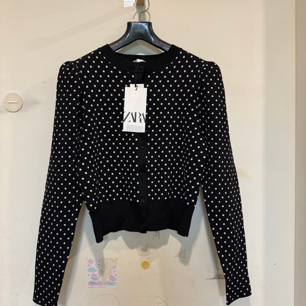 새상품 ZARA 자라 퍼프 가디건