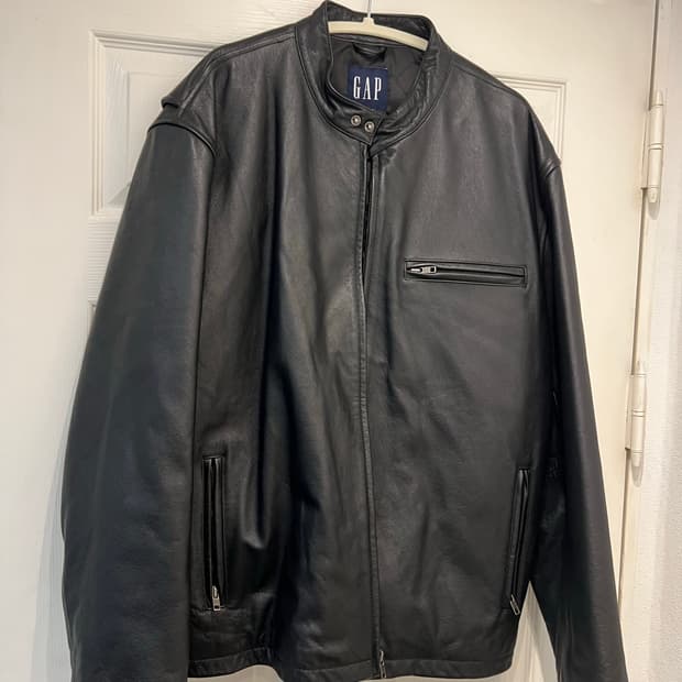 갭 gap  기죽자켓 xl