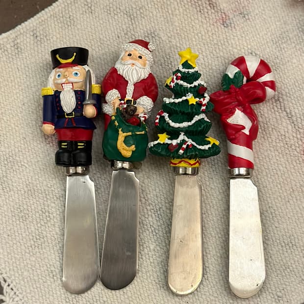 빈티지 크리스마스 버터나이프 set