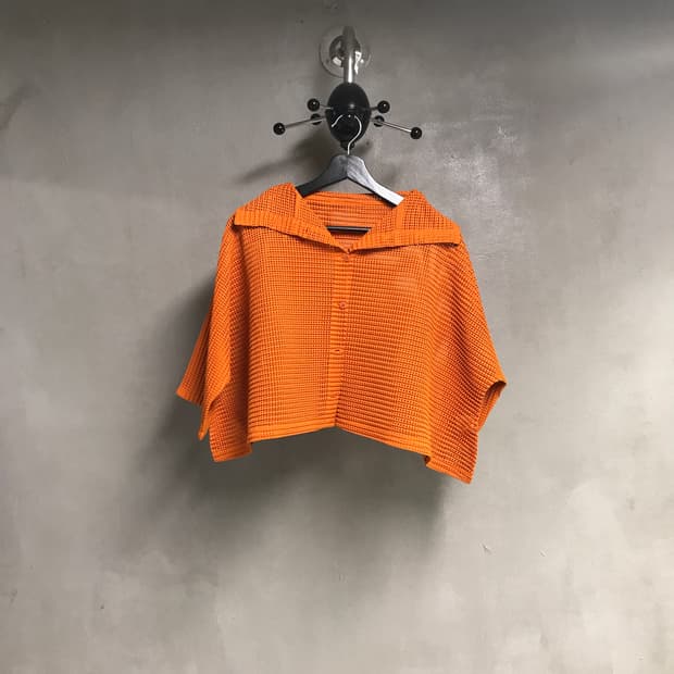 미 이세이 미야케 메쉬 자켓 오렌지 F(W)