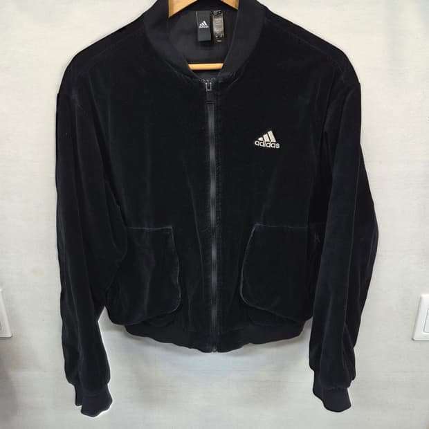 아디다스 벨벳 벨루어 봄버 자켓 L