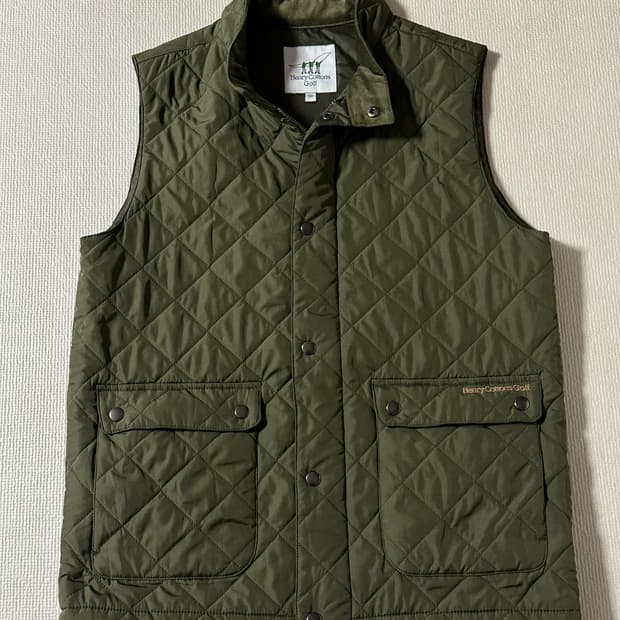 100) 헨리코튼 골프 퀄팅 퀼팅 조끼