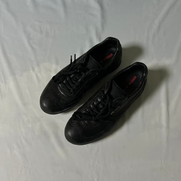 Prada sports leather shoes