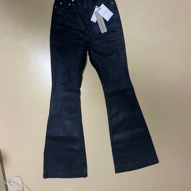 릭오웬스 왁스 볼란 부츠컷 SBW 28 황금사이즈