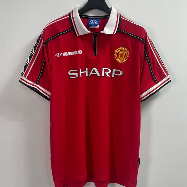 98-99 엄브로 맨유 유니폼 홈 레플리카 티 (on.504)