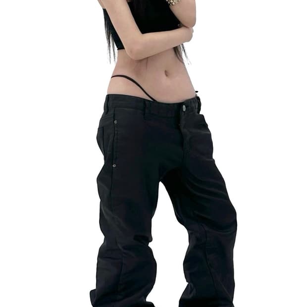 NEUTROSIN(뉴트로신) Coating Flared Pants(L)