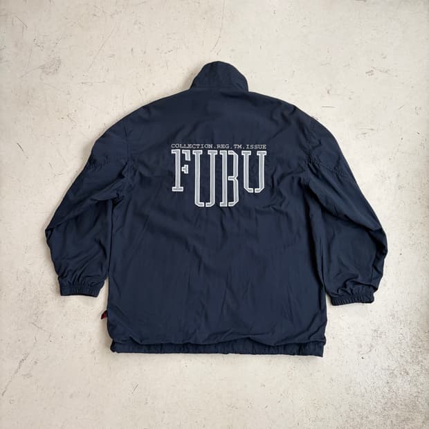00s FUBU 후부 빈티지 올드스쿨 나일론 집업 자켓 L