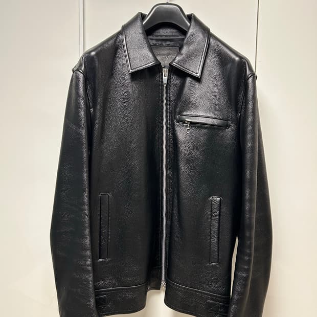 [XXL] 스페로네 카우하이드 싱글 라이더 레더 자켓 블랙