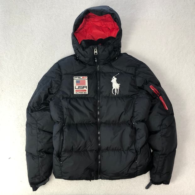 폴로랄프로렌 빅포니 성조기 패딩 