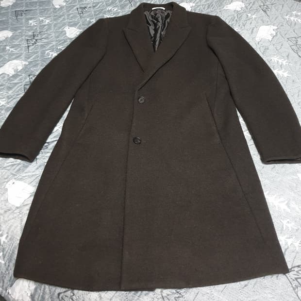 지오지아 울 슬림핏 코트 모카 (95)