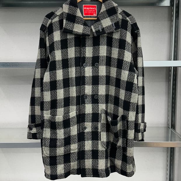 (L)DRUG STORE'S 체크 코트-M1274