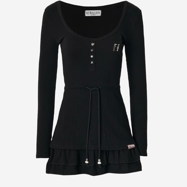 Bubble Newalrin emblem Mini Dress