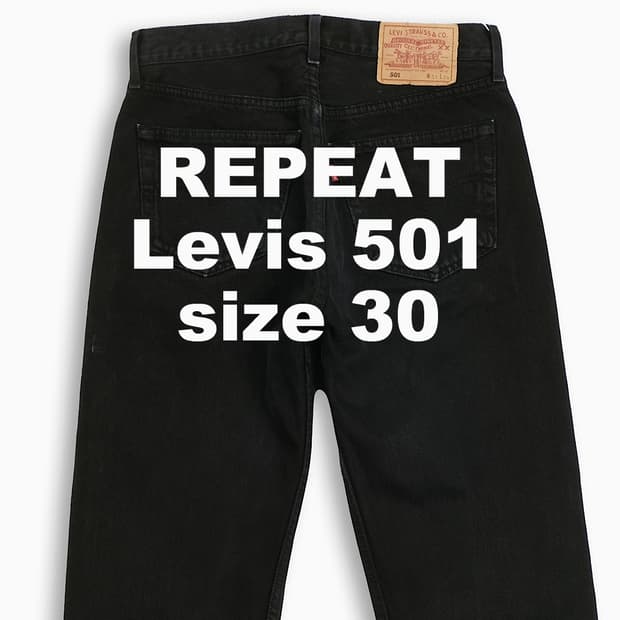 빈티지 리바이스 501 블랙진 90s 30 인치 LV50131208