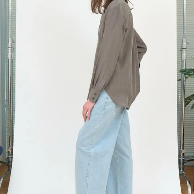 무아르무스 빈티지 와이드데님 라이트블루