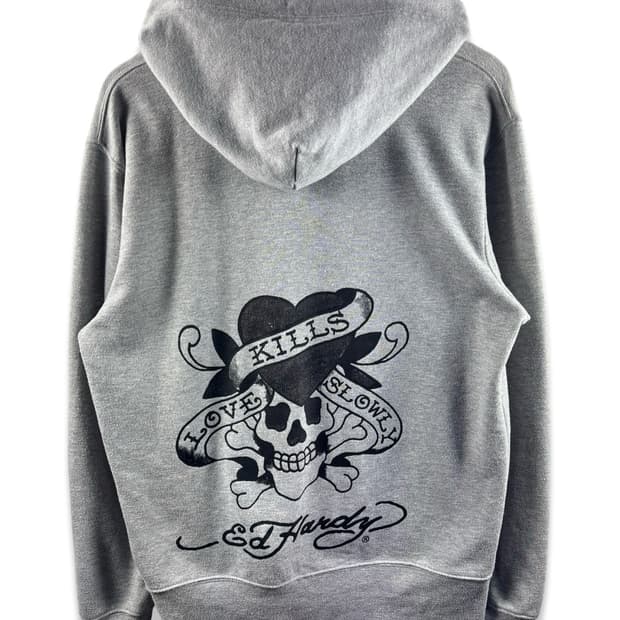 에드하디 베이직 스컬 후드집업2313