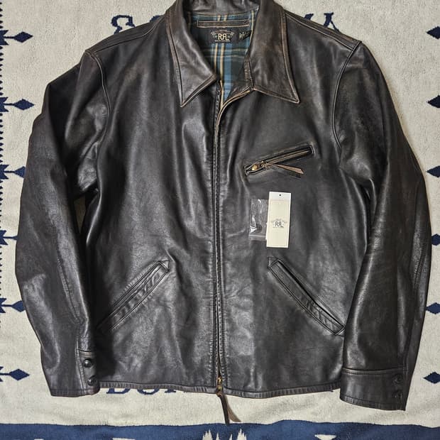 RRL 뉴스보이 레더 자켓 XL