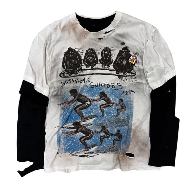 90‘s mood band distressed tees (긴팔 포함)