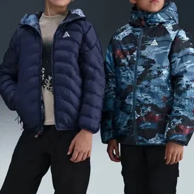 나이키 ACG 키즈 라바플로우 리버시블 경량패딩 XL