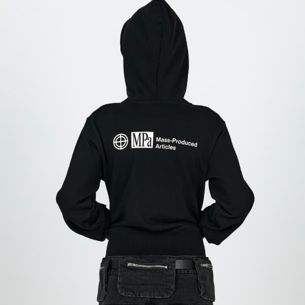 플라스틱프로덕트 후드집업 블랙 M