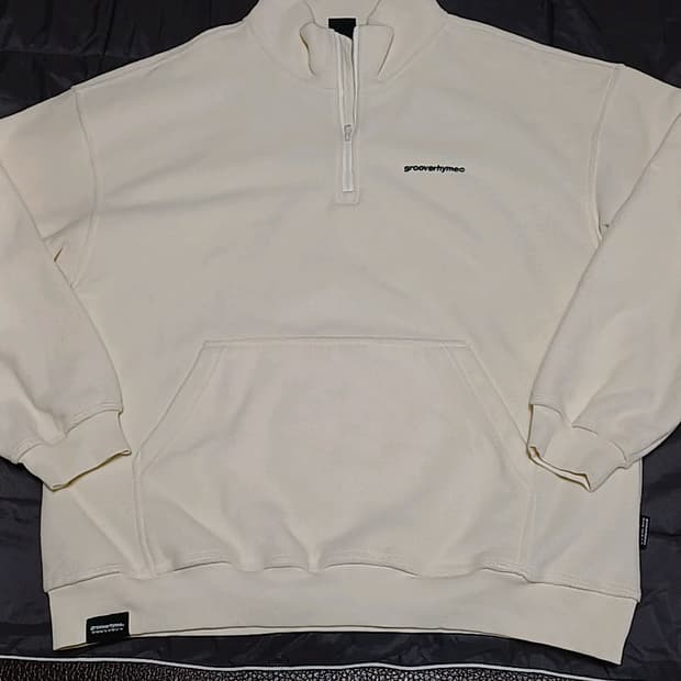 그루브라임 반집업오버핏플리스 XL 가슴62 기장75