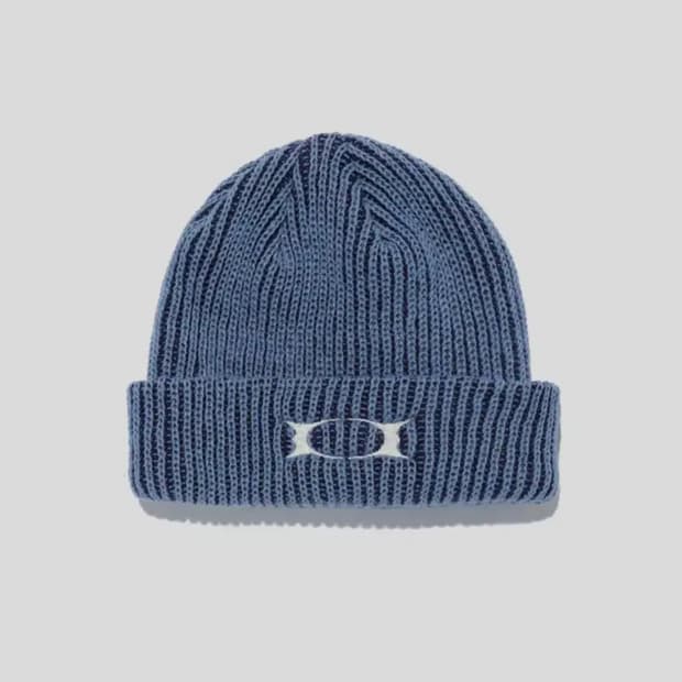크리틱 니트 비니 블루 (WORMHOLE LOGO BEANIE BLUE)