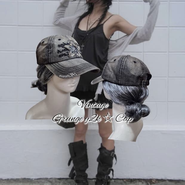 Vintage Grunge y2k ☆ Cap