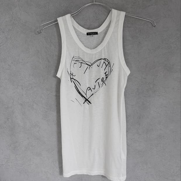 Ann Demeulemeester 05SS Heart Tank Top