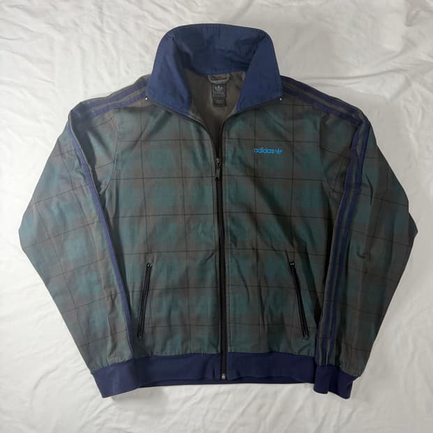 00s 아디다스 져지 체크 트랙탑 베켄바우어