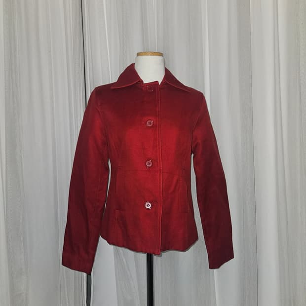 kumikyoku 빈티지 토마토레드 자켓