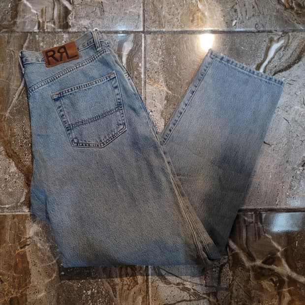 더블알엘 와이드 데님팬츠 