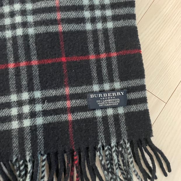 Burberry  버버리 램스울 머플러 네이비